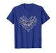 Vampire Bats Heart Sketch Design T-Shirt
