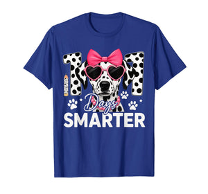 100 Days Smarter Dalmatian Dog 100 Days of School Boys Kids T-Shirt