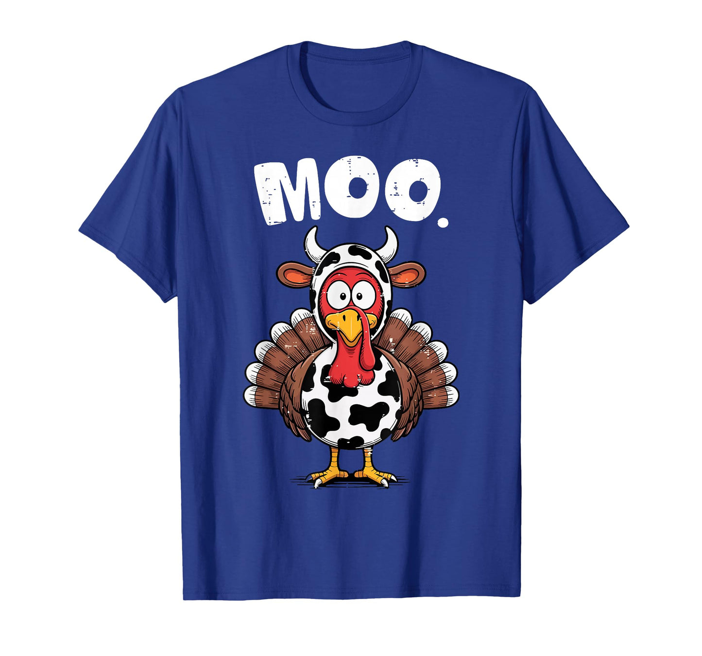 Funny Thanksgiving Turkey Moo Cow Costume T-Shirt