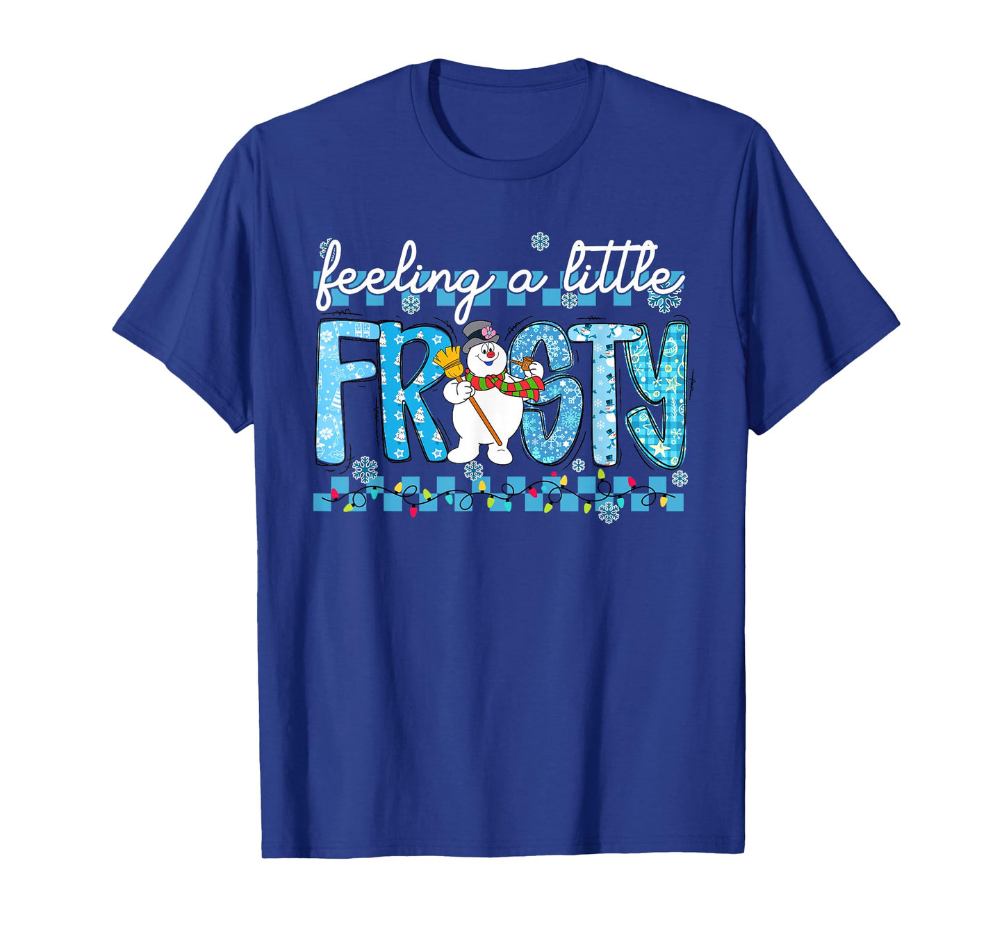 Feeling a Little Frosty Cute Retro Snowman T-Shirt