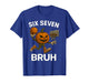 Six Seven Bruh Halloween Basketball Pumpkin T-Shirt