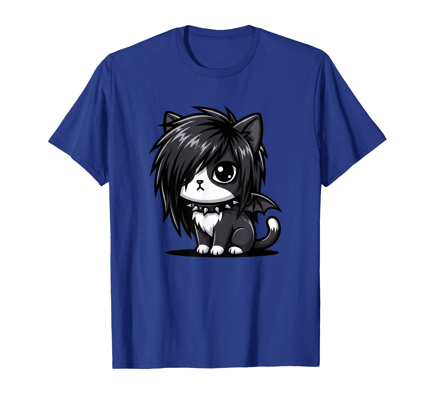 Cute Goth Girl Emo Gothic Cat Grunge Kitty Kawaii Kids Boys T-Shirt