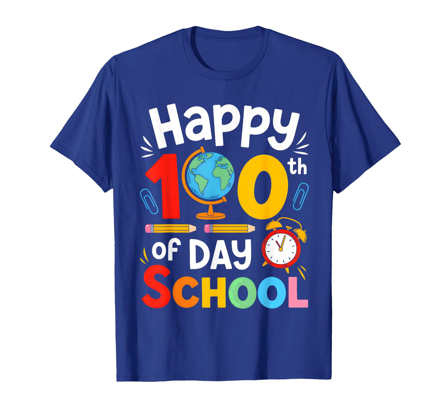 Happy 100th Day of School 100 Days of School Teacher Student T-Shirt