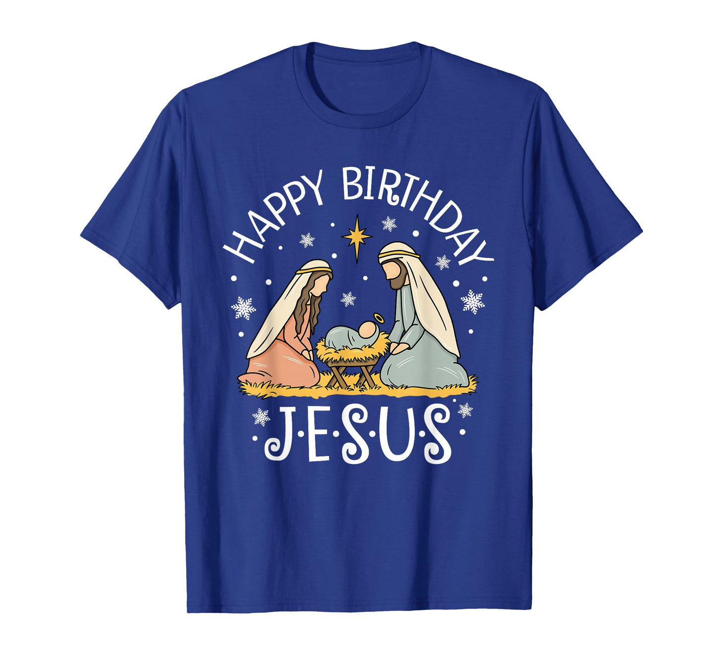 Happy Birthday Jesus Ugly Christmas Sweater Christian Squad T-Shirt