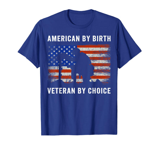 American by Birth Veteran by Choice Day Vintage T-Shirt