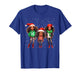 Cute Christmas Black Afro African Santa Hat Melanin Kids T-Shirt