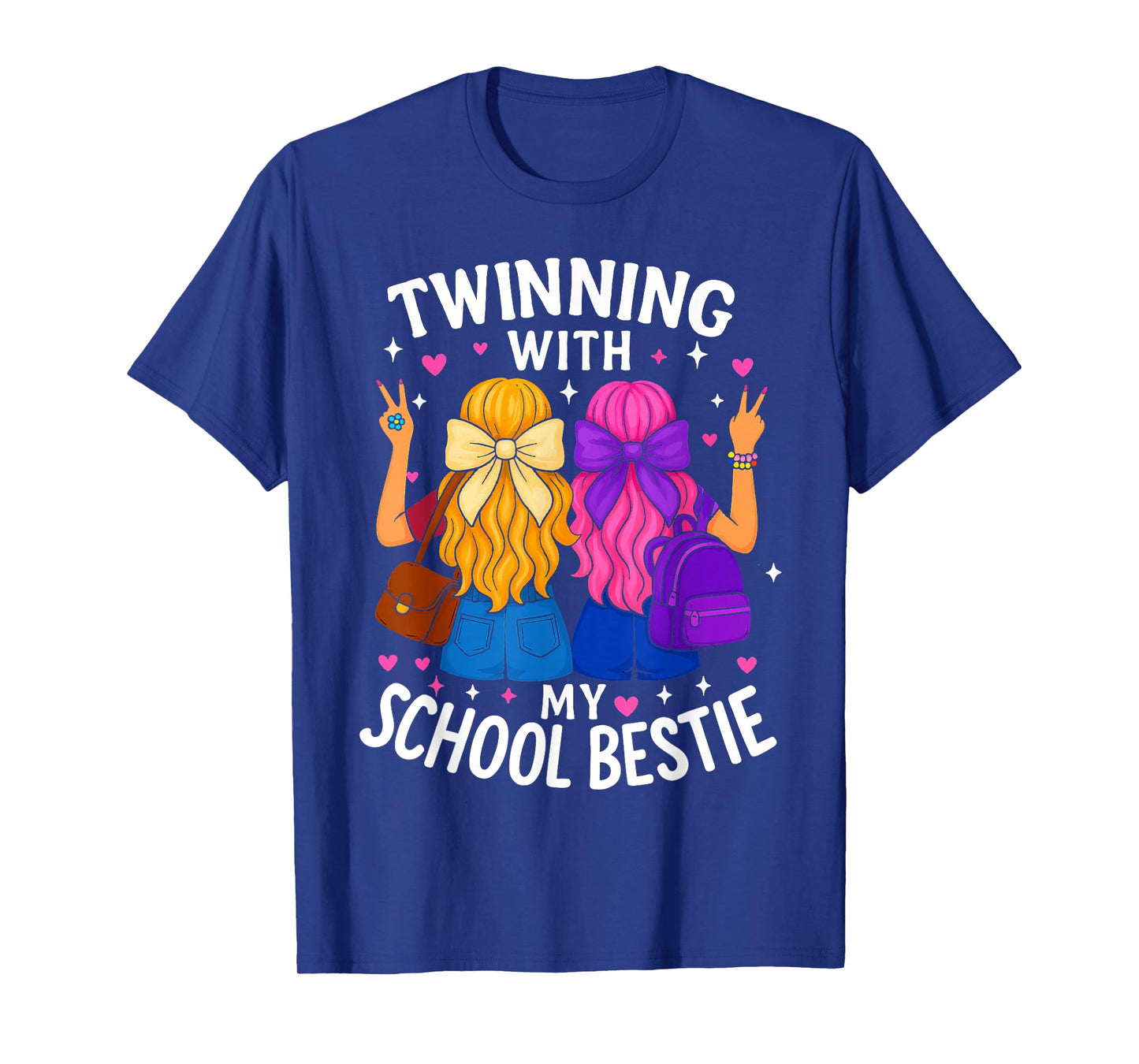 Twin Day Friend School Twinning with My Bestie Matching Girl T-Shirt