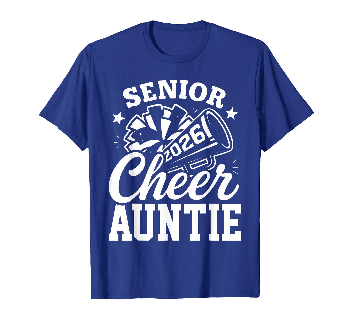 Proud Senior Cheer Auntie 2026 Cheerleader Class of 2026 T-Shirt