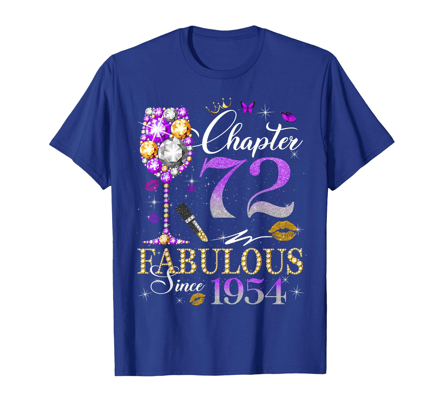Chapter 72 Fabulous Since 1954 72nd Birthday Women Girls T-Shirt