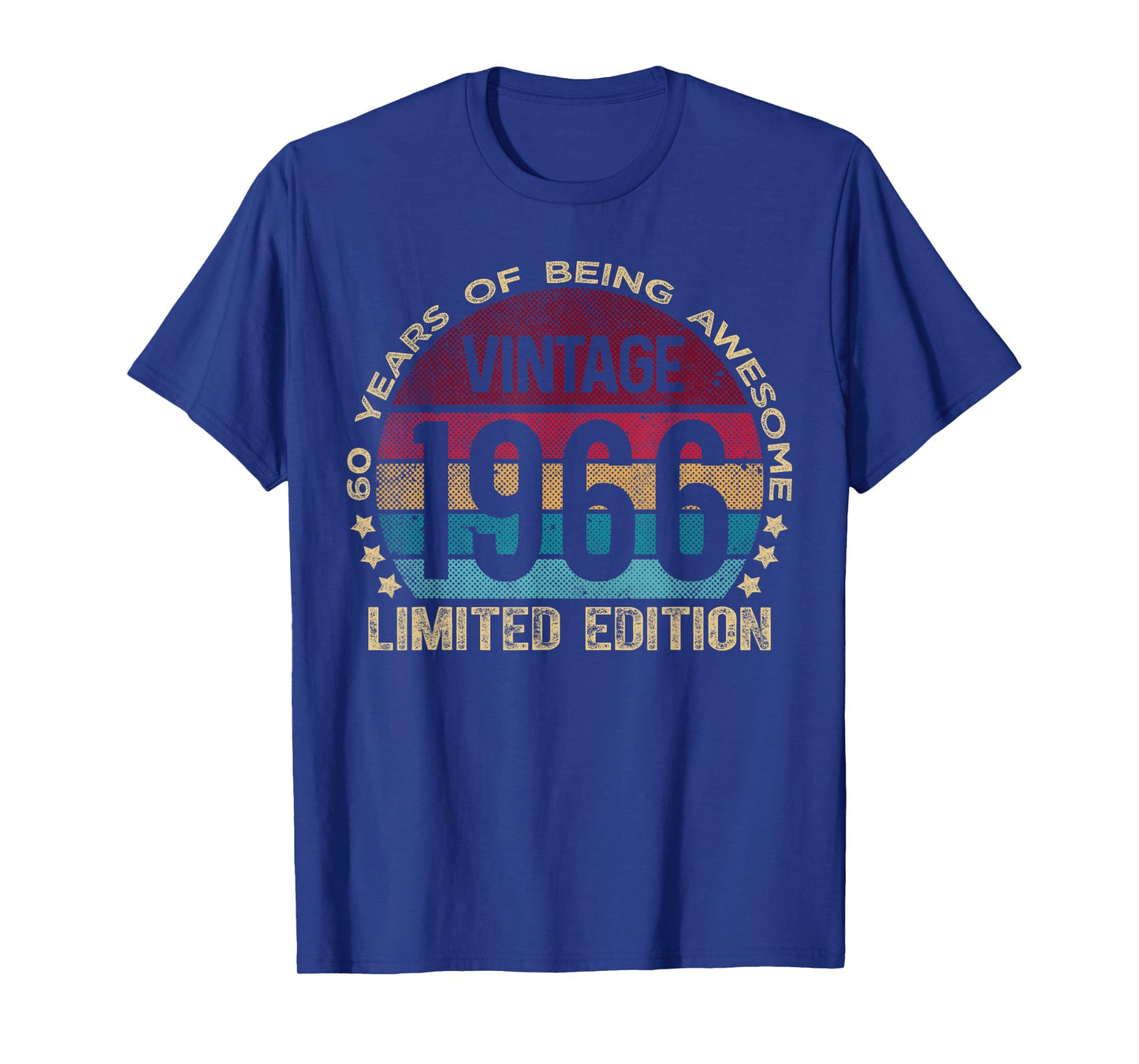 60 Year Old Gifts Vintage 1966 Limited Edition 60th Birthday T-Shirt