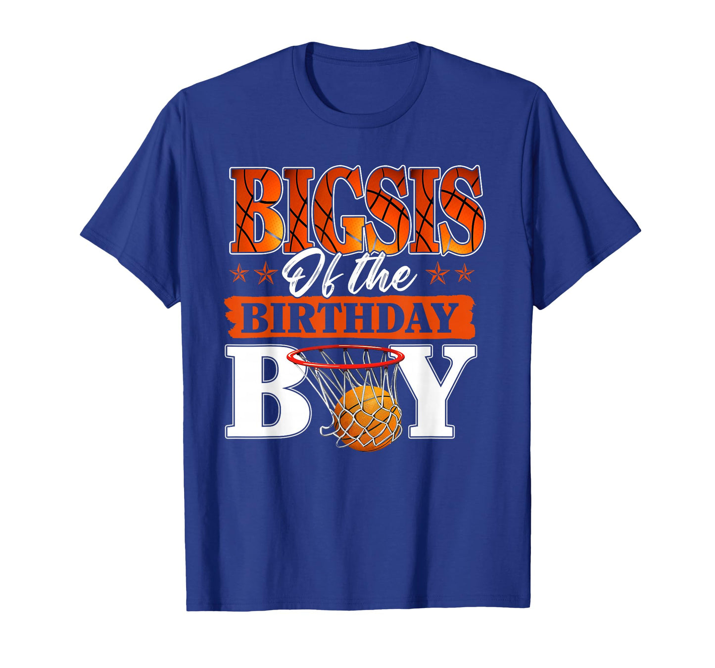 Basketball BIGSIS of The Birthday Boy Family Matching T-Shirt