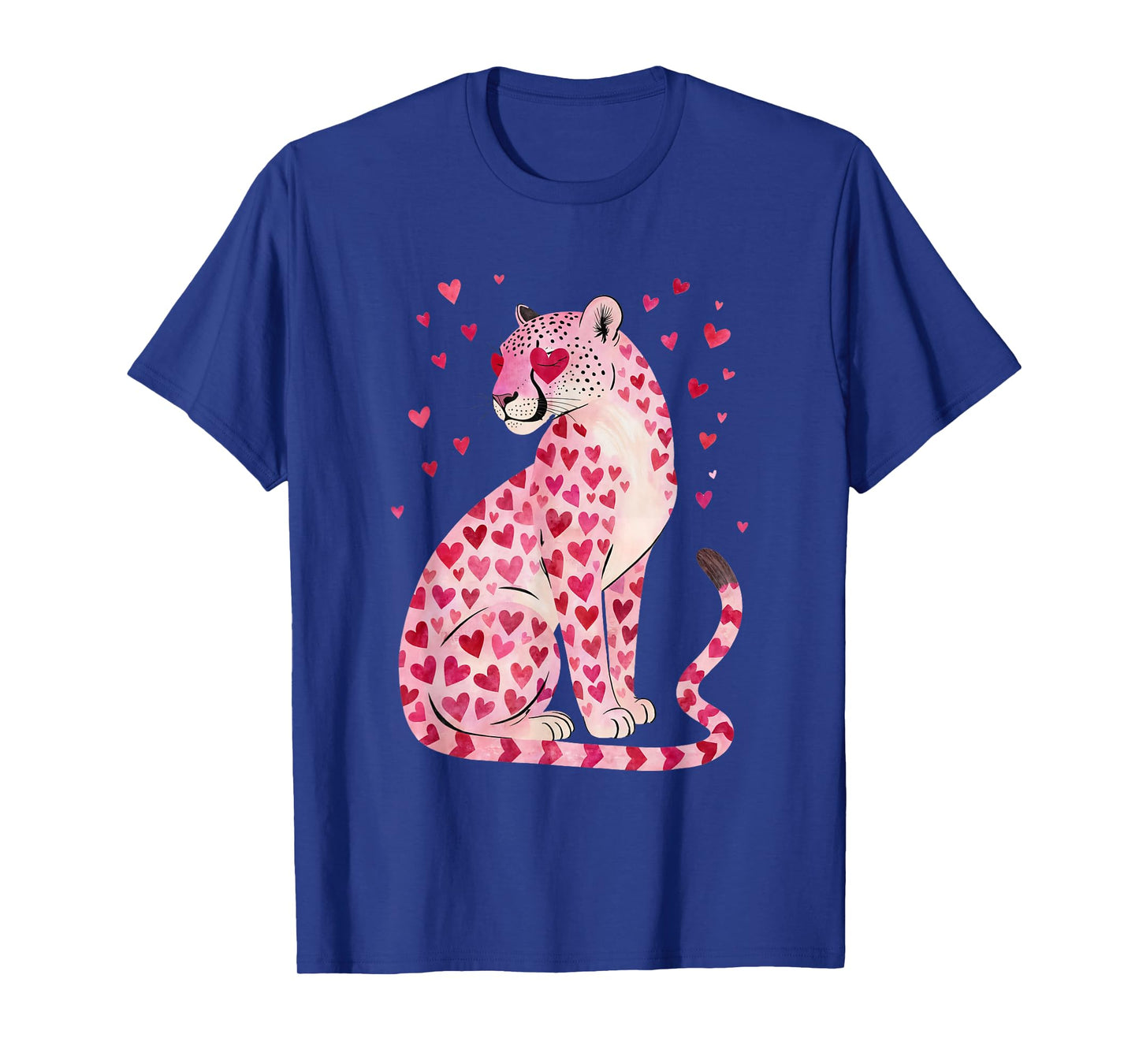 Cute Heart Pink Leopard Valentine T-Shirt