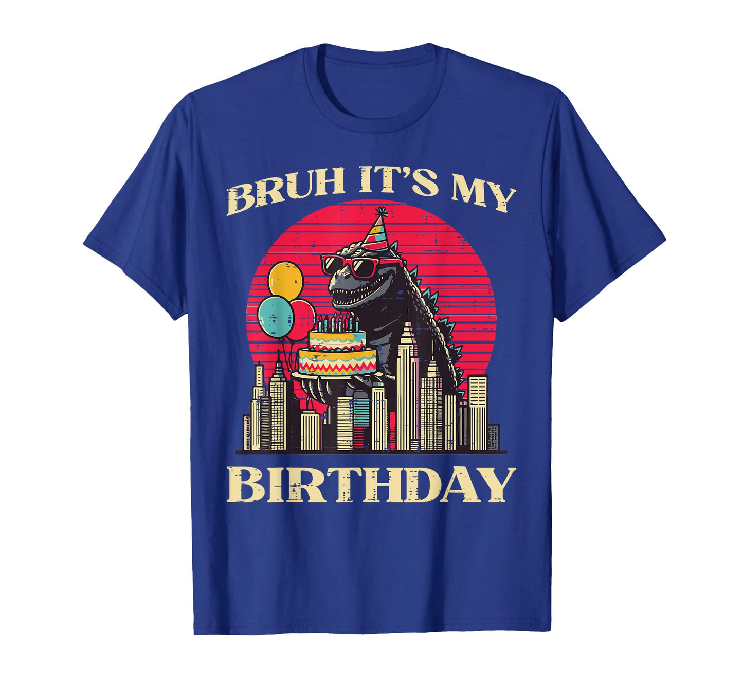 Bruh Its My Birthday Japanese Monster Bday Party Boys Kids T-Shirt