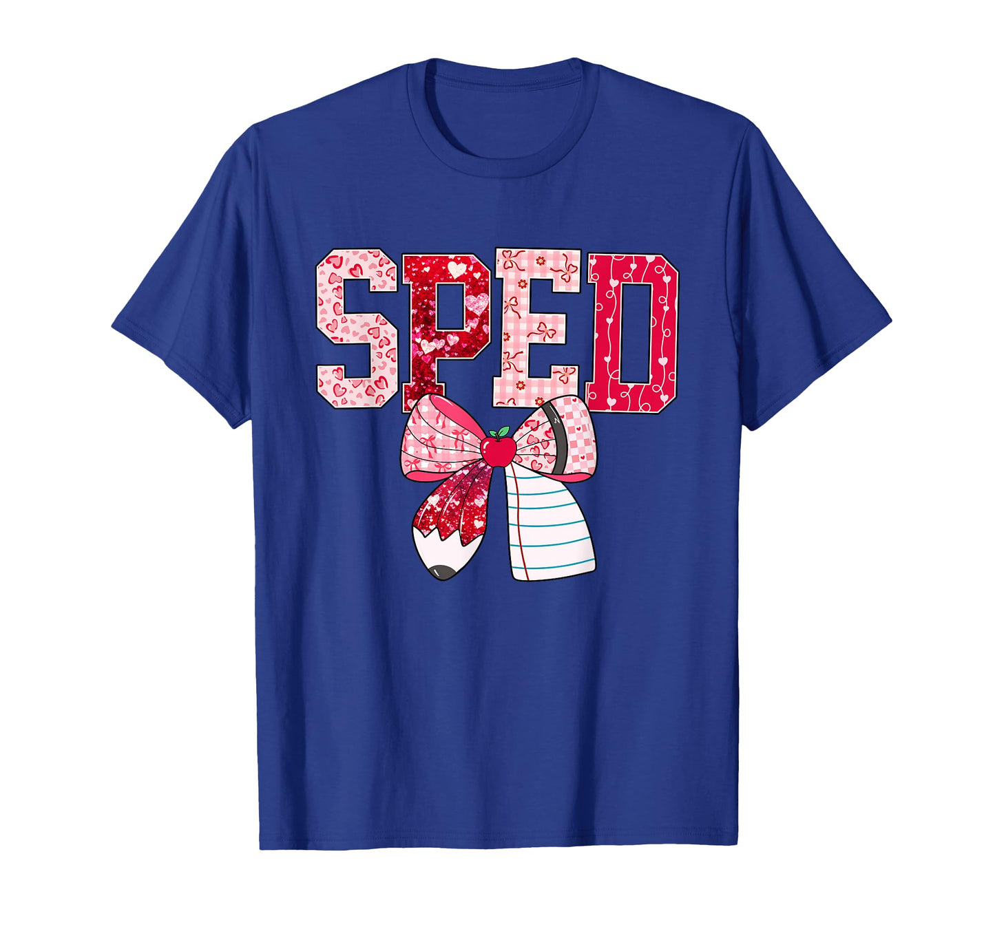 SPED Teacher Valentine Heart Special Education Design T-Shirt