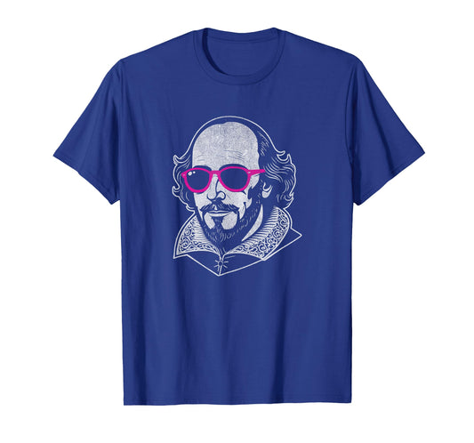 Funny Shakespeare Shades Literary Figure Literature Teacher T-Shirt