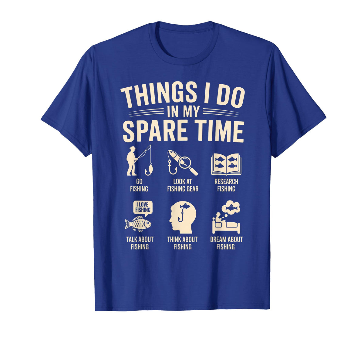 Things I Do in My Spare Time Funny Fishing Angler Fisherman T-Shirt