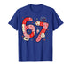Six Seven 67 Meme Cool Valentine’s for Teens Boys Girls Kids T-Shirt