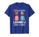 Pink Or Blue Nanny Loves You Baby Gender Reveal Party T-Shirt