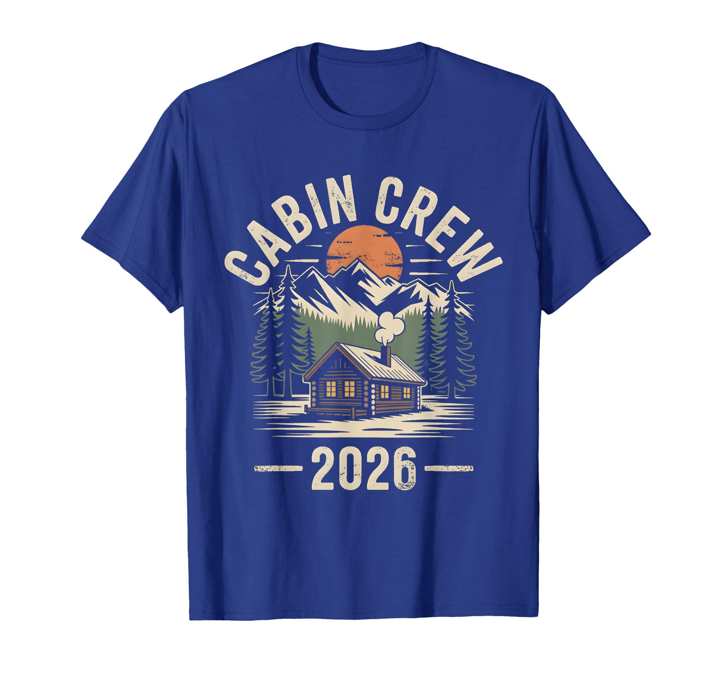 Cabin Crew 2026 Vacation Mountain Family Group Matching T-Shirt