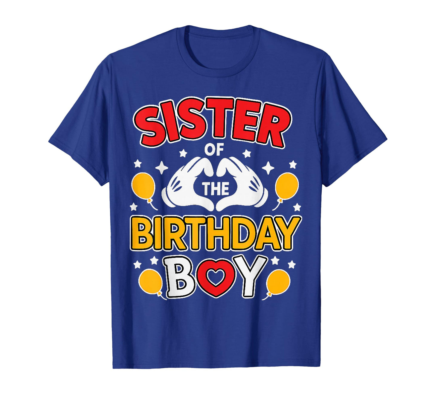 Sister of The Birthday Boy Family Matching Dad Mom T-Shirt