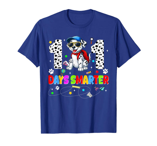 101 Days Smarter Dog 100th Day of School Girl Teacher Boy T-Shirt