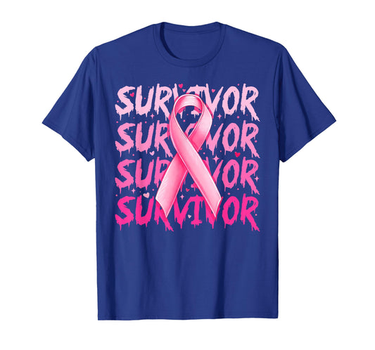 Breast Cancer Survivor Pink Ribbon Breast Cancer Awareness T-Shirt
