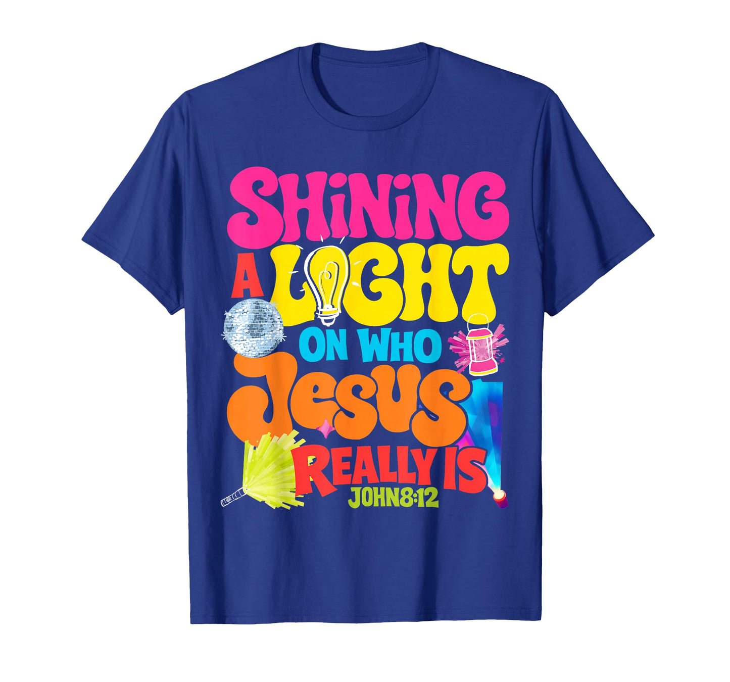 Shining A Light On Who Jesus Really is Cute VBS 2026 Kids T-Shirt