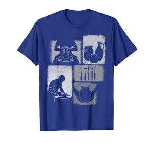 Pottery Vintage Collage Ceramist Artist Ceramica Lover T-Shirt