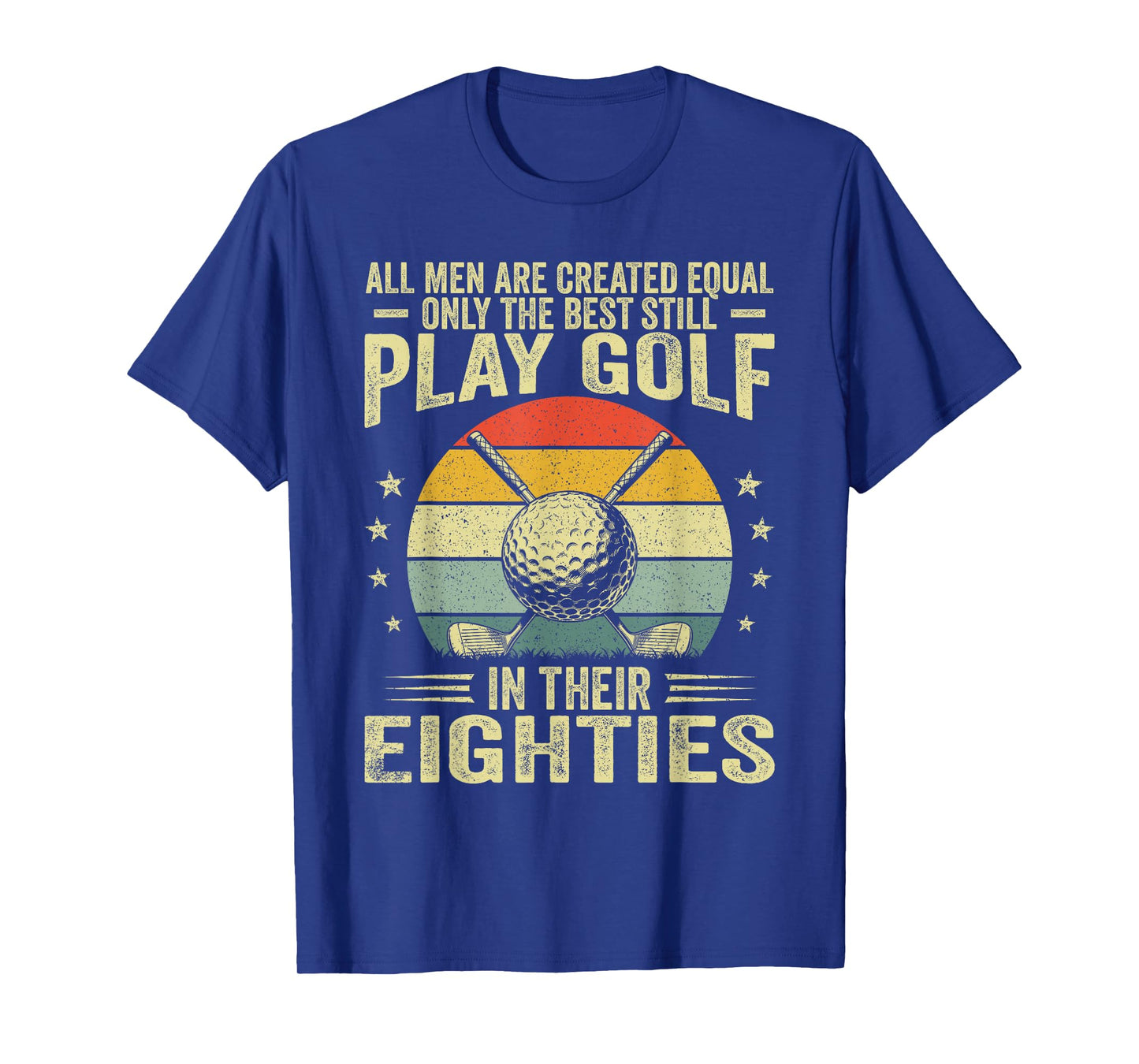 80 Year Old Golfer Men 80th Birthday Golf Golfing Lovers T-Shirt