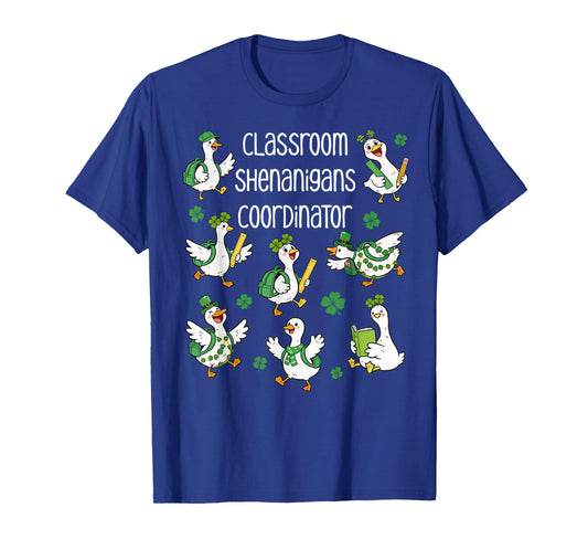 Lucky Learning Geese St Patrick’s Day Teacher School Fun T-Shirt