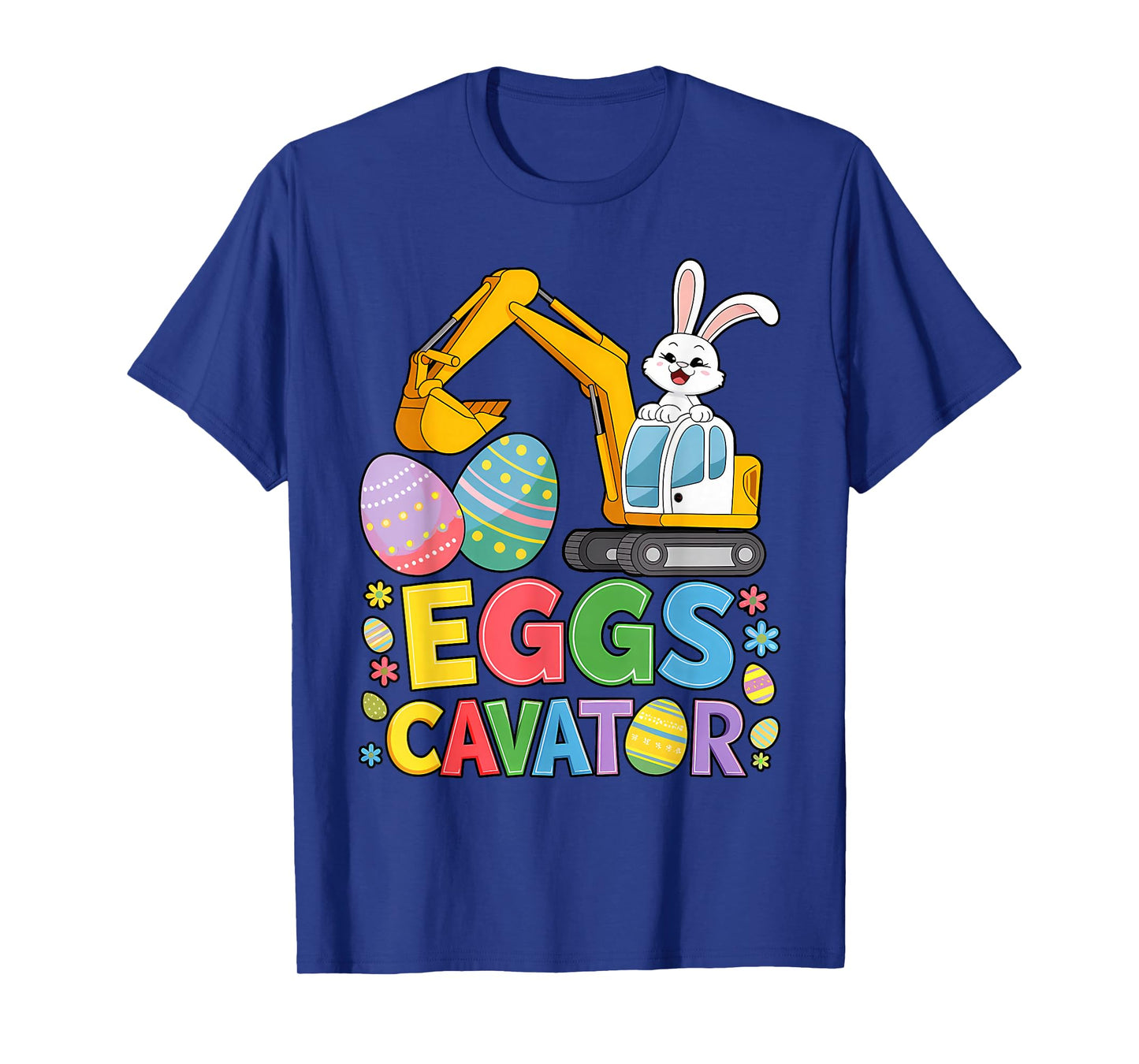 Kids Boys Easter Bunny Excavator Easter Kids Boys Toddler T-Shirt