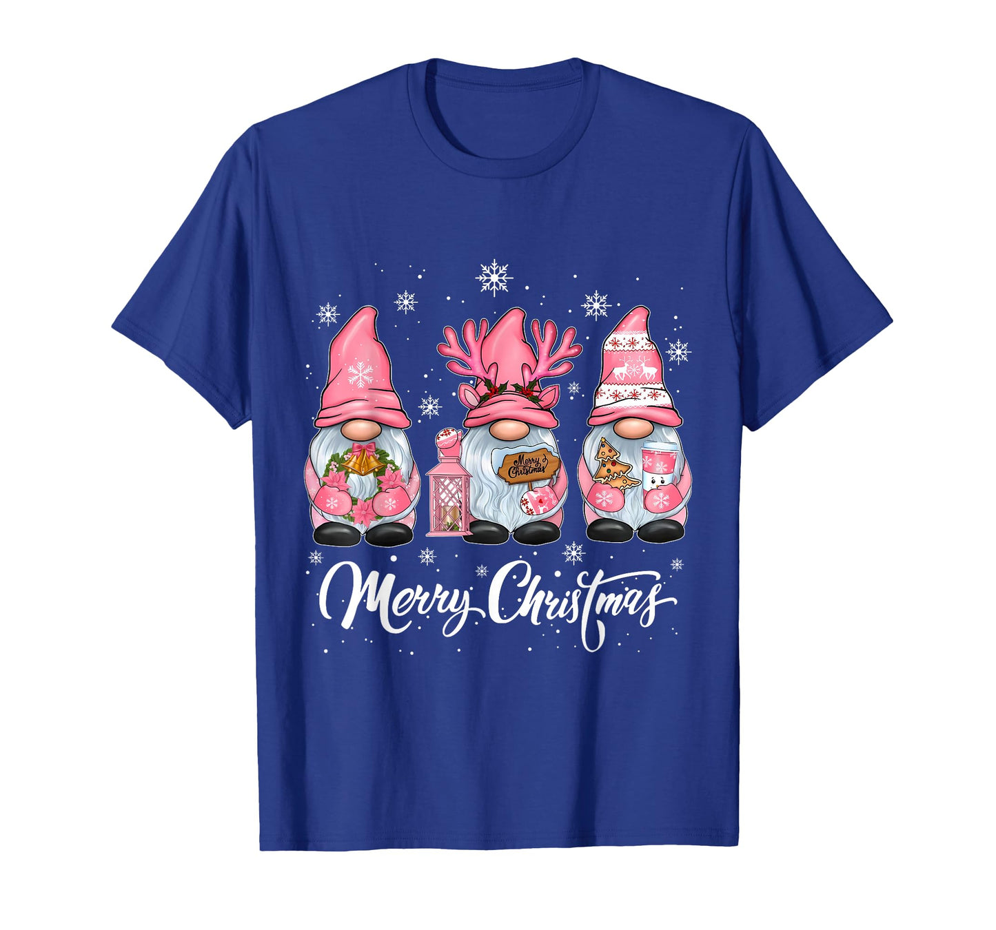 Cute Gnomes Merry Christmas Light Family Gnome Xmas Matching T-Shirt
