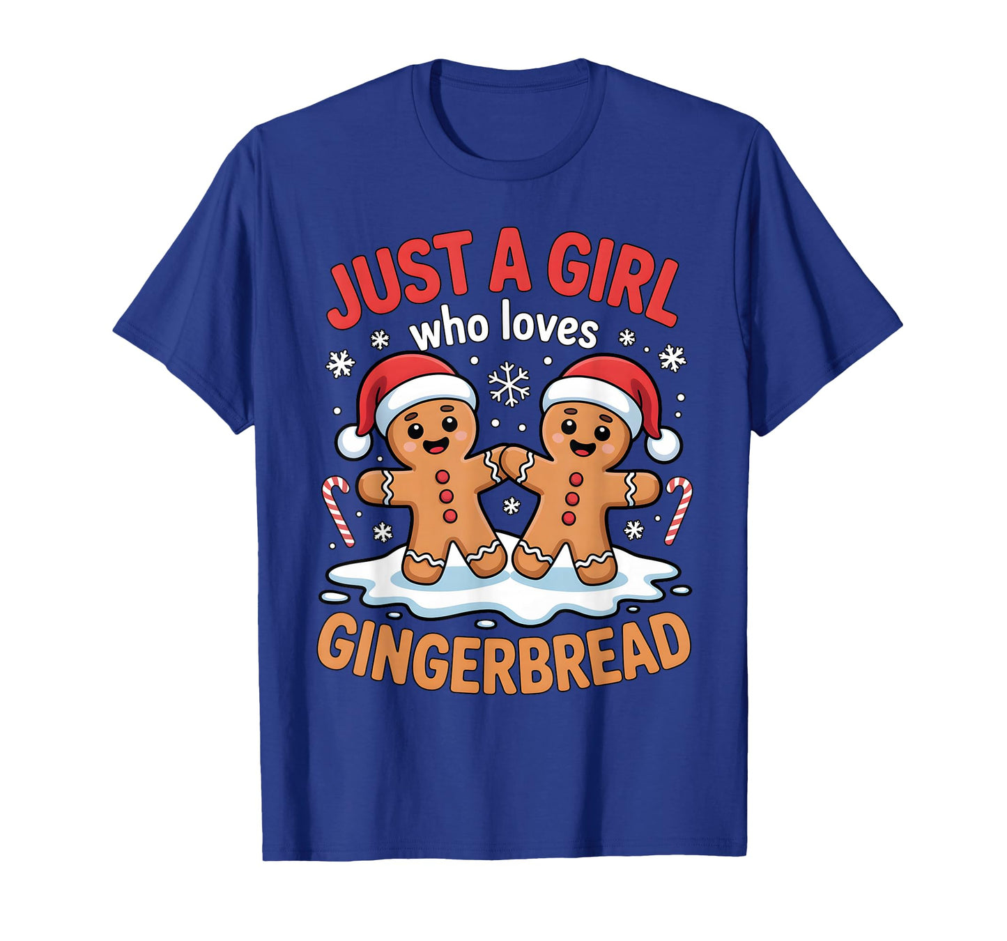 Just a Girl Who Loves Gingerbread Cute Christmas Outfit T-Shirt