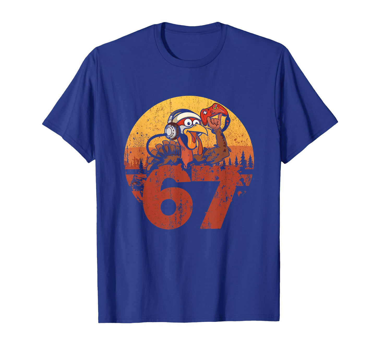 67 Funny Turkey Thanksgiving Gym Fitness Workout Six Seven T-Shirt