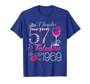 Chapter 57 Fabulous Since 1969 57th Birthday Queen Diamond T-Shirt