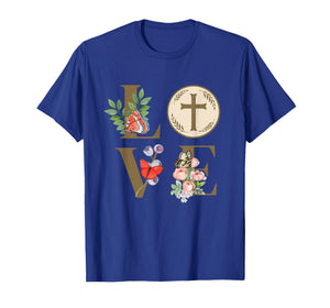 Love Eucharist 1st First Communion Christian Women Girls T-Shirt