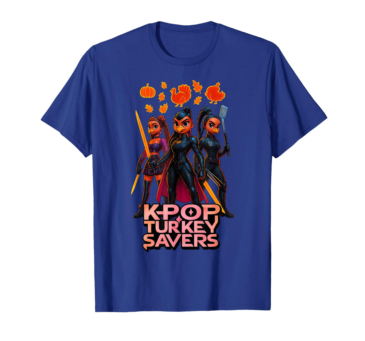 K-Pop Turkey Savers | Funny Thanksgiving Graphic T-Shirt