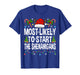 Most Likely to Start The Shenanigans Xmas Matching Christmas T-Shirt