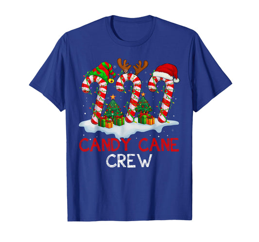 Candy Cane Crew Shirt Adult Men Women Kids Christmas Pajamas T-Shirt