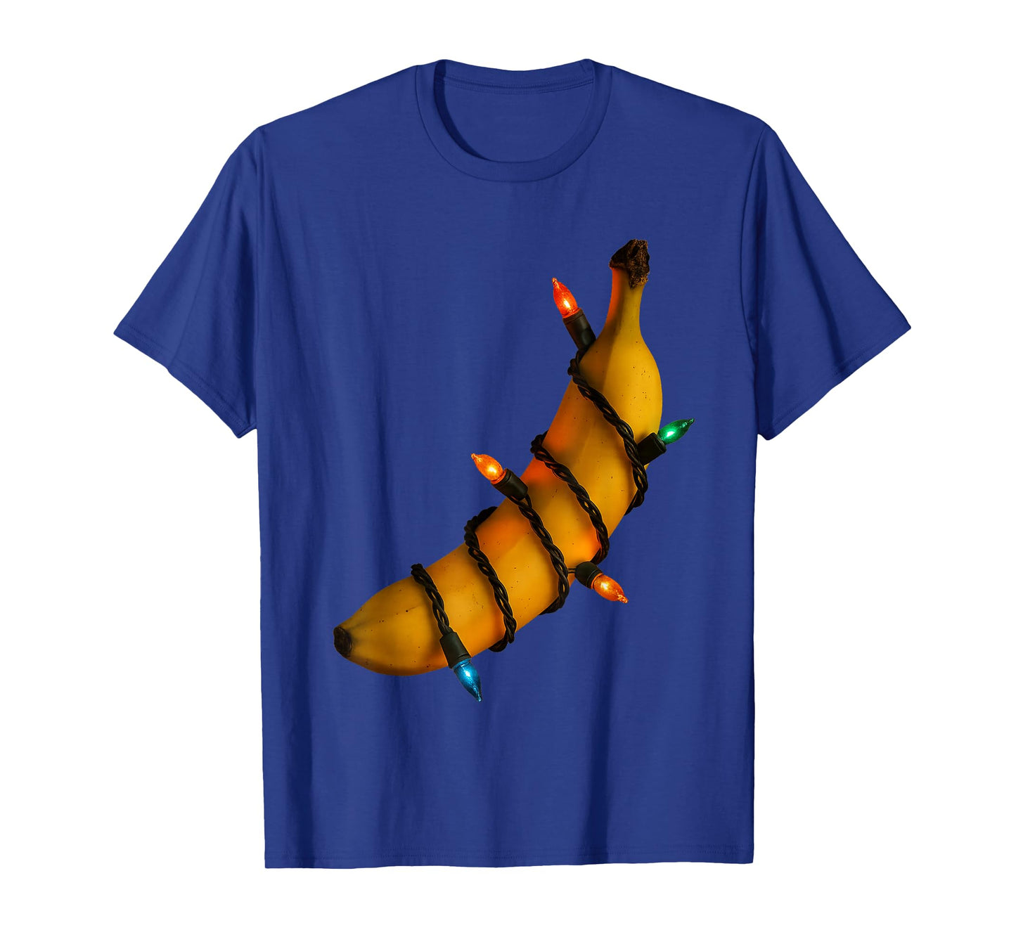 Christmas Banana with Lights Fun Holiday Design Unisex T-Shirt