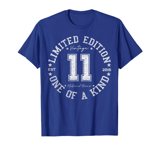 11 Year Old Gifts Vintage 2015 Limited Edition 11th Birthday T-Shirt