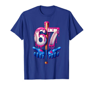 Baseball Drip 6 7 Number 67 Six Seven Meme Mens Boys Kids T-Shirt