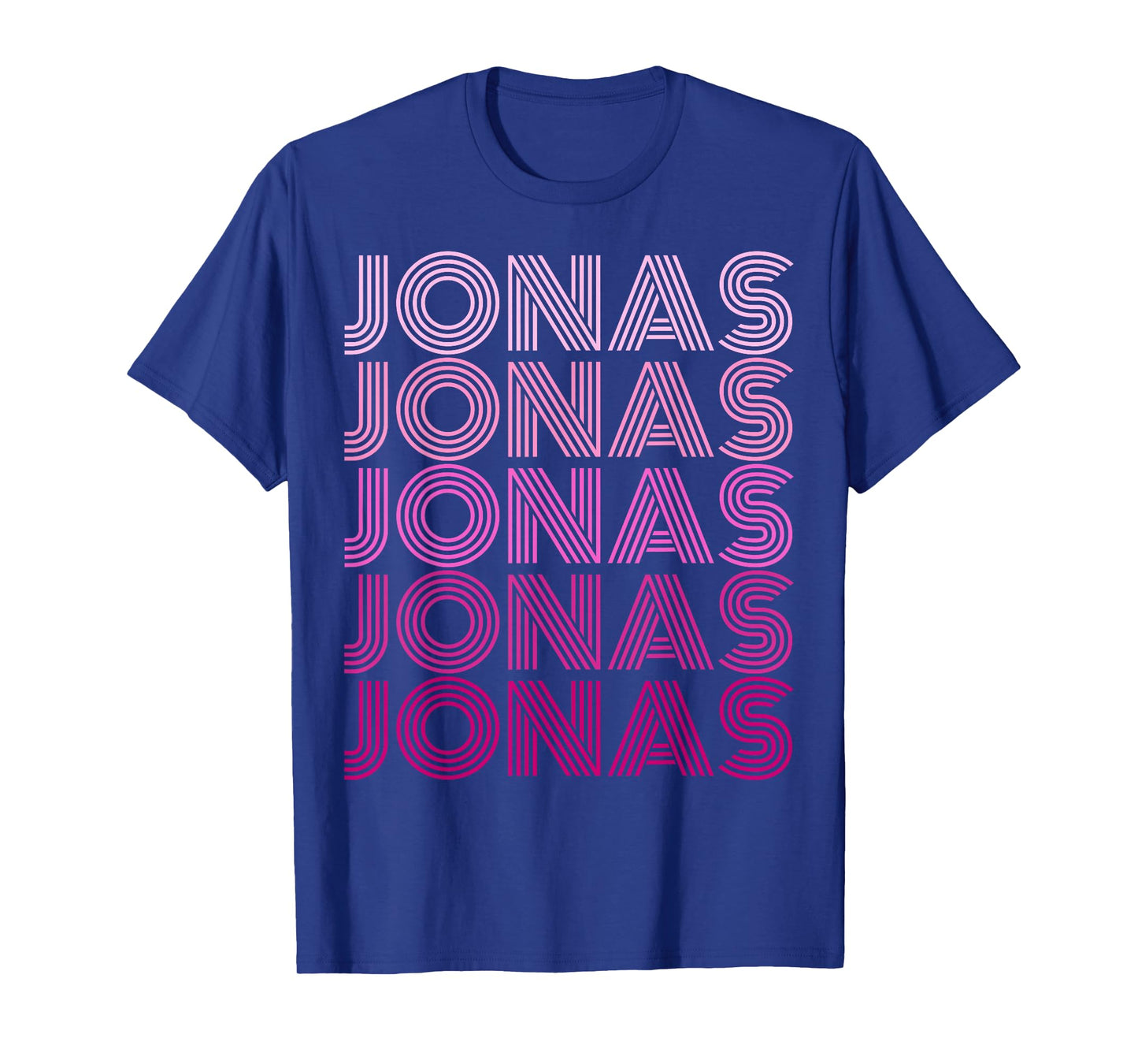 Retro Jonas First Name I Love Jonas 80's Vintage Birthday T-Shirt