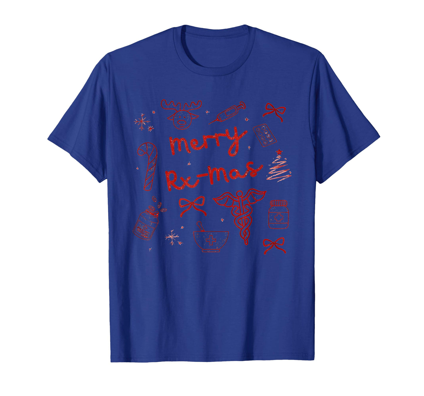 Merry Rx-mas Christmas Pharmacy Pharmacist Sweater Pharm Tec T-Shirt