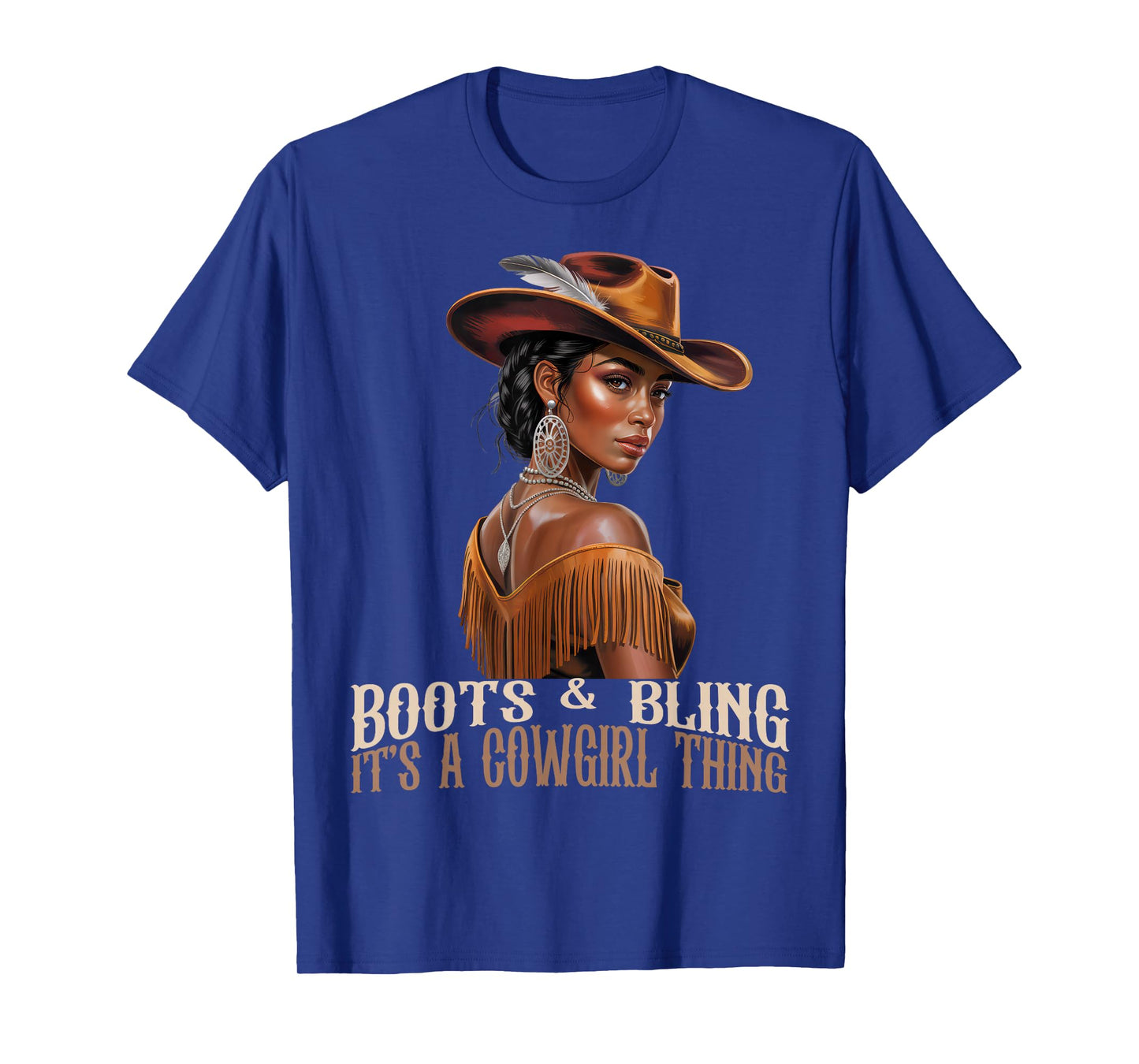 Boots & Bling It's Cowgirl African Women Black History Month T-Shirt