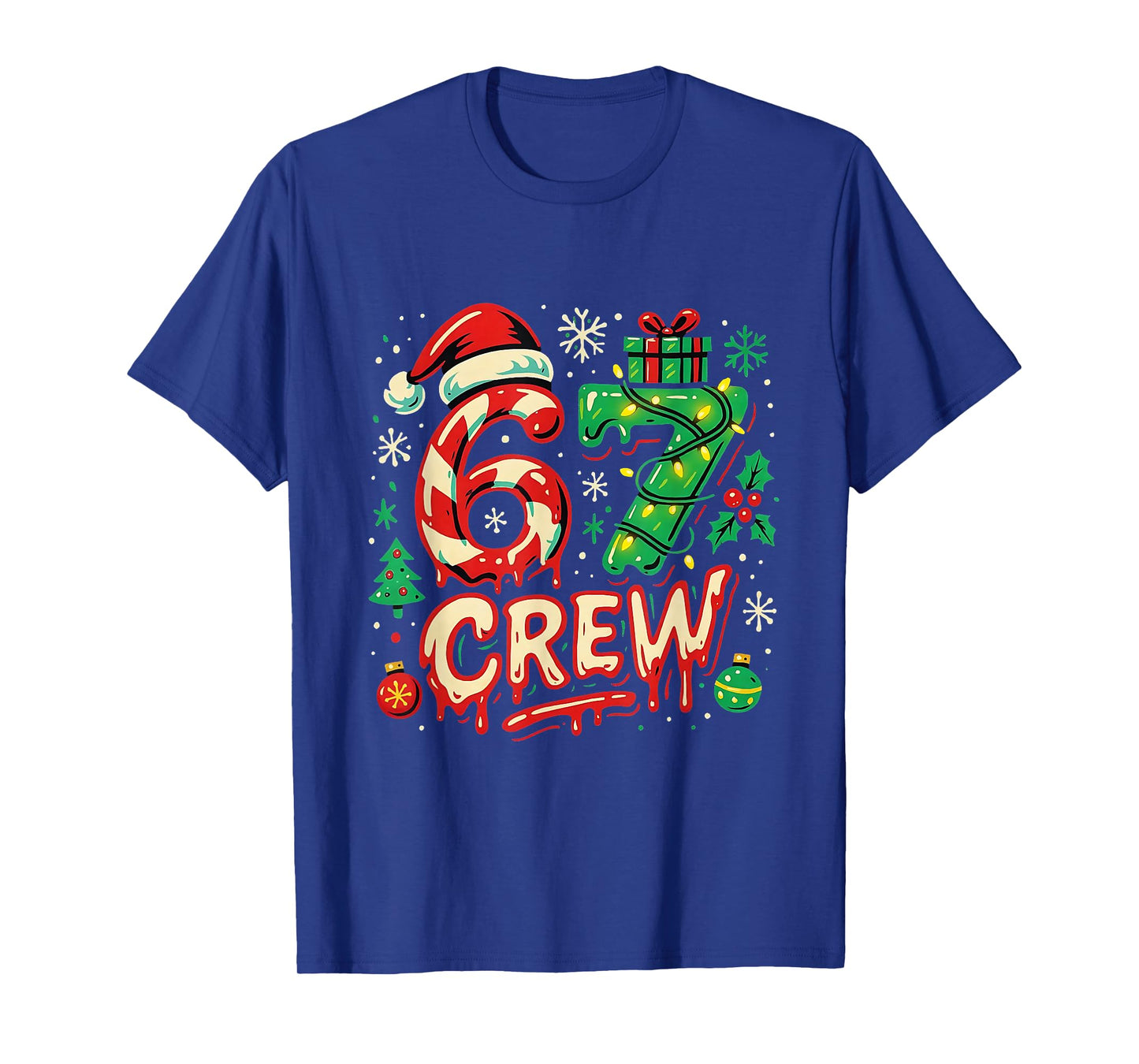 67 Crew Matching Christmas Family Meme Holiday Design T-Shirt