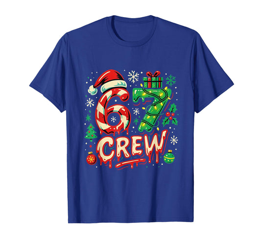 67 Crew Matching Christmas Family Meme Holiday Design T-Shirt