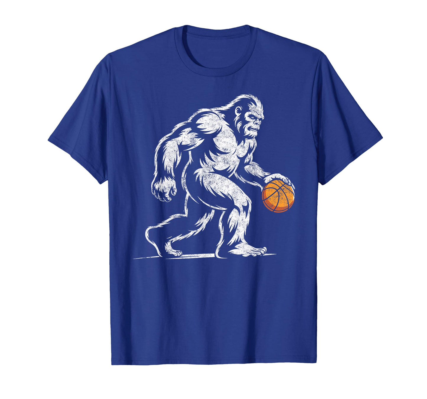 Sasquatch Bigfoot Basketball Ball Player Slam Dunk Hoops Tee T-Shirt