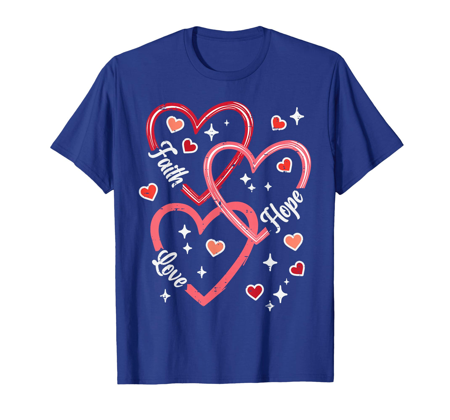 Valentines Day Faith Love Religious Christian Women Men Kids T-Shirt