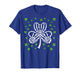 St Patrick Day Skeleton Hand Heart Shamrock Funny Women Kids T-Shirt